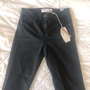 GARAGE Retro High Waisted Jegging, black. Size 03